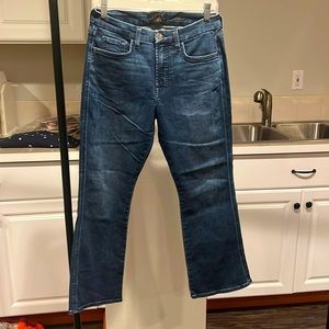 Jen7 cropped flair jean
